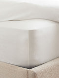 White Brushed Cotton Supersoft Deep Fitted Sheet