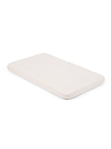 Joie White Moonbeam Roomie Glide Cotton Fitted Crib Sheet