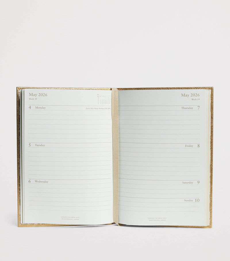 Harrods leather A5 diary 2026, UK version