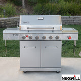 Nexgrill 7 Burner Gas Barbecue with Side Burner and Rotisserie Kit 70kg