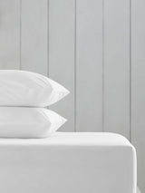 White Cotton Rich Deep Fitted Bed Sheet