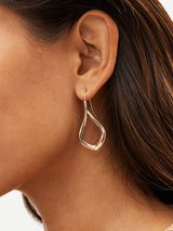 Gold Tone Tear Drop Earrings