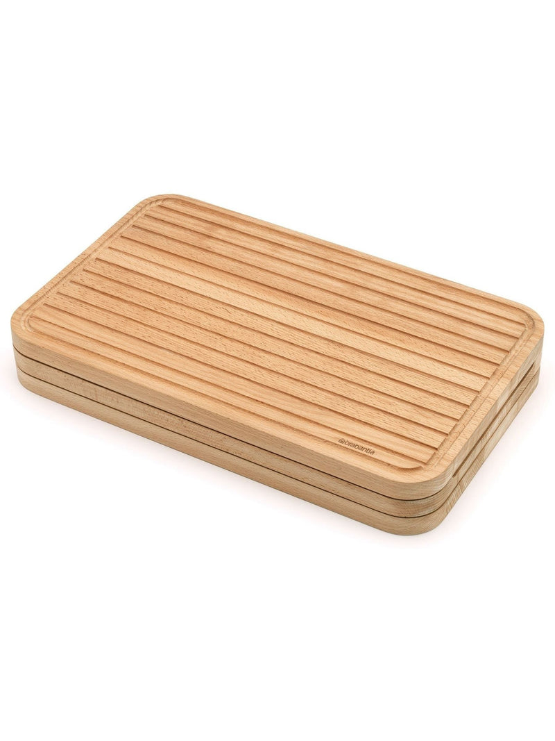 Brabantia set of 3 wooden chopping boards L size - British product