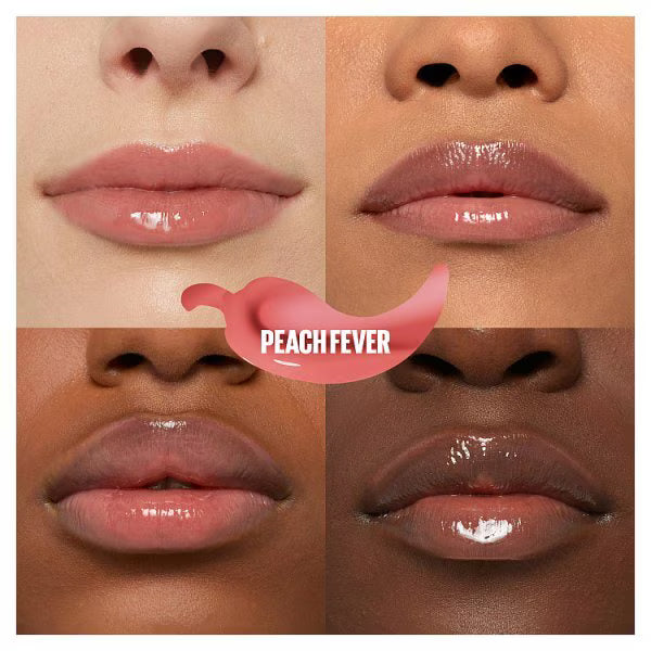 Maybelline Lifter Plump Lip Gloss 005 Peach Fever, imported from the UK