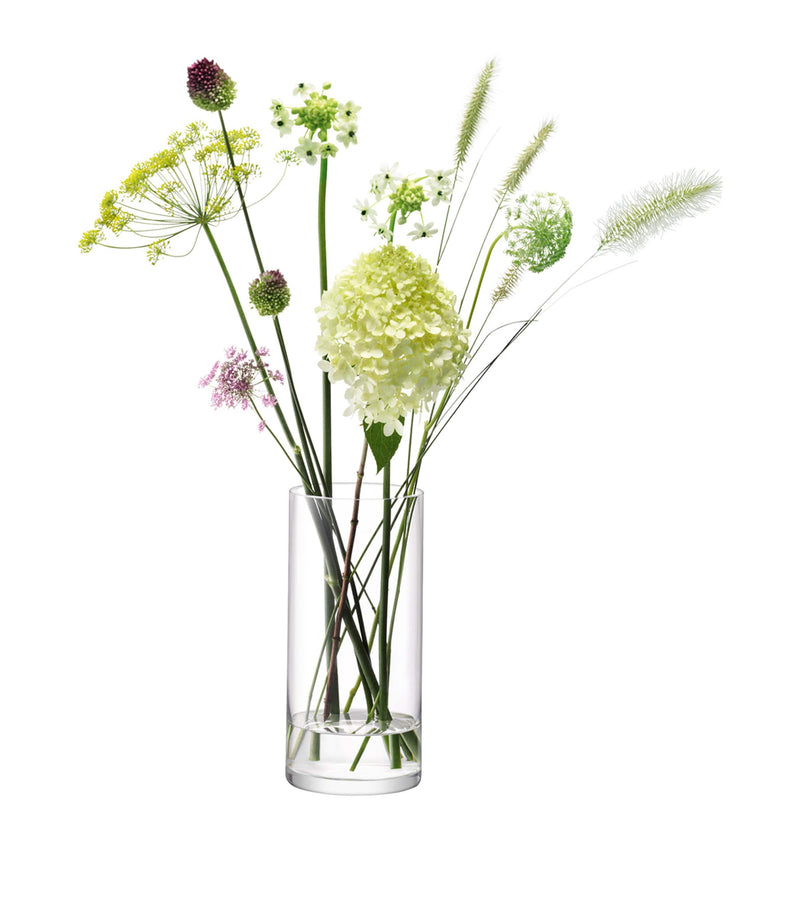 LSA International Glass Column Vase 28cm, UK version
