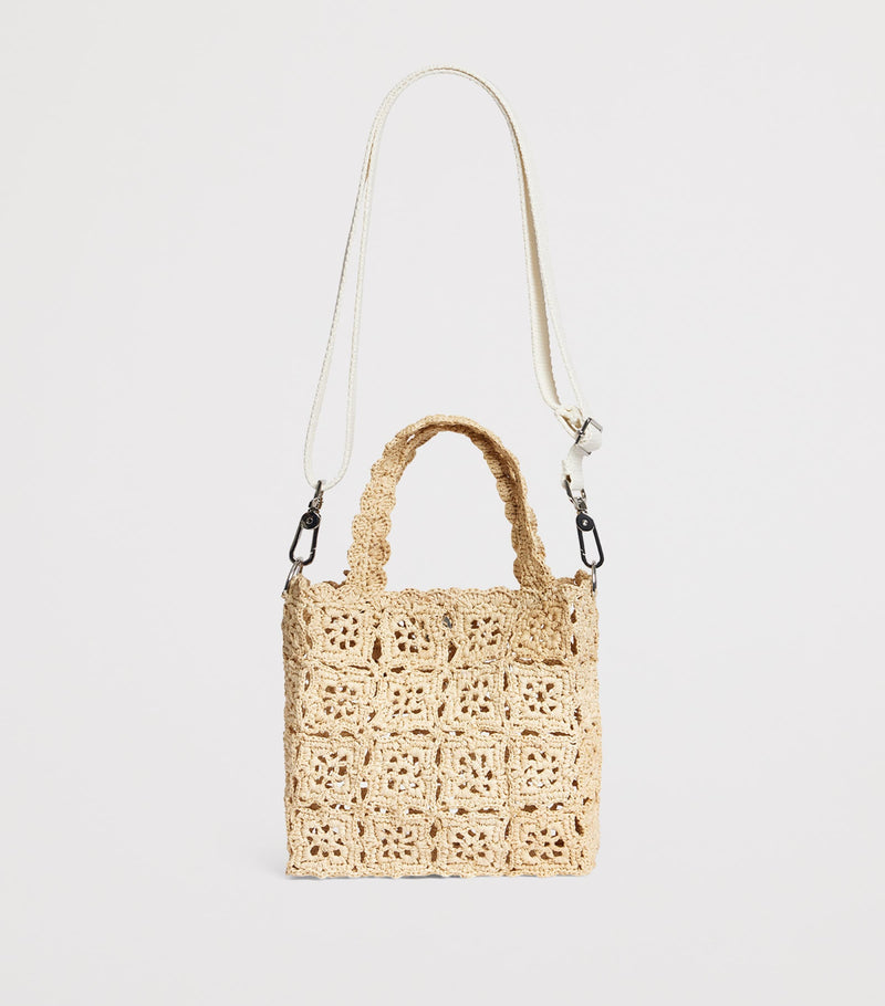 Bonpoint raffia top-handle bag - British product