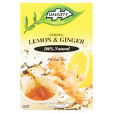 Dalgety Strong Lemon & Ginger herbal tea bags 54g - British product
