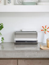 Brabantia Silver Roll Top Bread Bin Medium