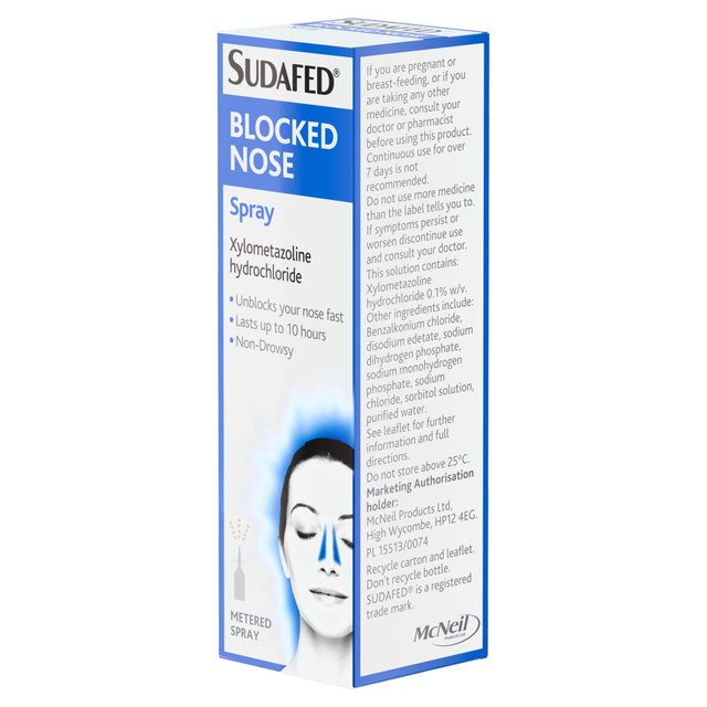 Sudafed Blocked Nose Spray 15ml GOODS M&S