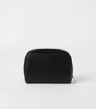 Brunello Cucinelli leather wash bag with zip fastening - British product