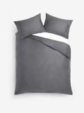 Collection Luxe charcoal grey duvet cover set - British product