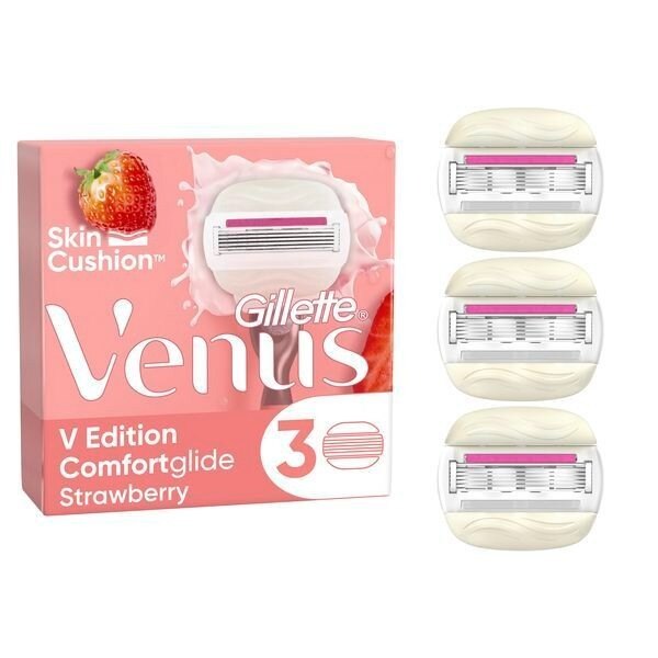 Venus Comfortglide Strawberry Razor Blades x3 GOODS Superdrug