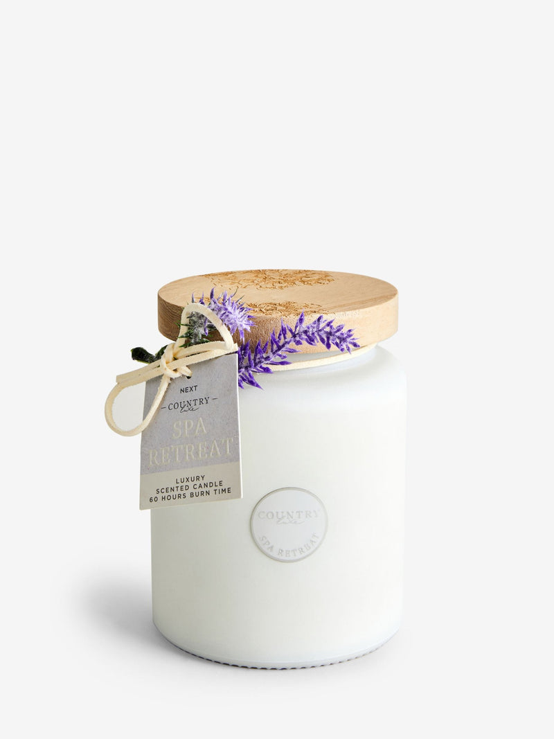 Lavender and geranium jar candle 14cm - British product