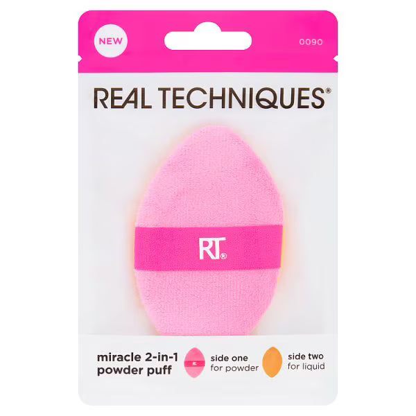 Real Techniques Miracle 2-In-1 Powder Puff, imported from the UK
