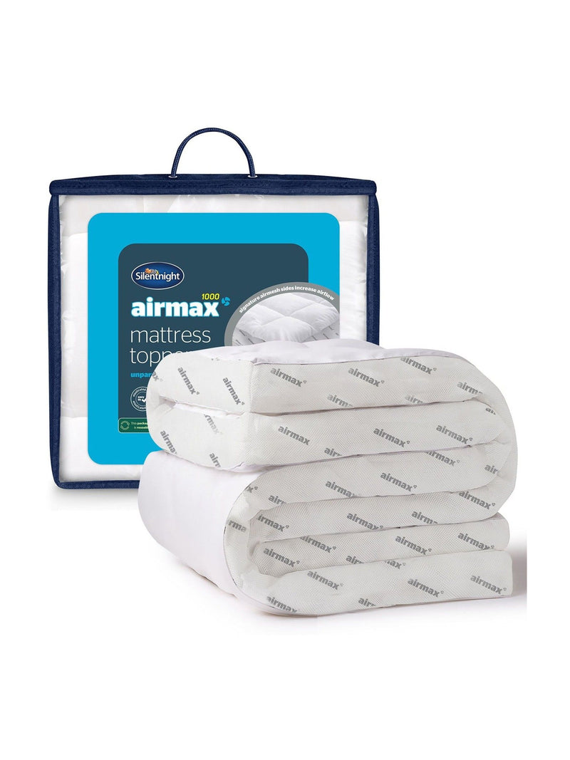 Silentnight White Airmax 1000 Extra Deep Mattress Topper (British brand)