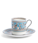 Wedgwood Florentine Turquoise Coffee Cup and Saucer