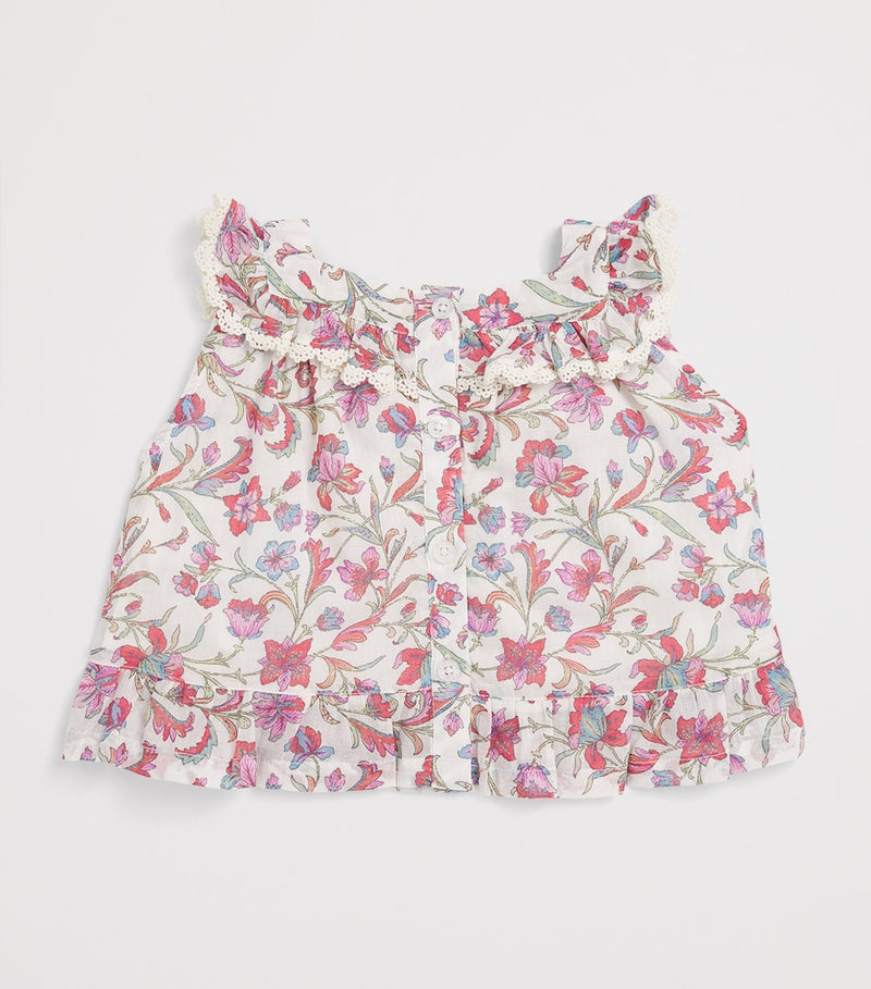 Louise Misha Floral Inessa baby top 6-24 months, UK version