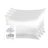 Silver Cloud Silver Ion Infused Satin Pillowcase Silver 4 Pack Pillowcases