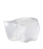 Lalique crystal ox ornament by Han Meilin 10cm, UK version