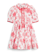 Patachou Cotton Red Blossom Girls' Dress (3-12 Years)