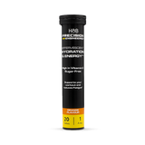 Hydration & Energy Effervescent Orange Tablets Sports Supplement 20 Count