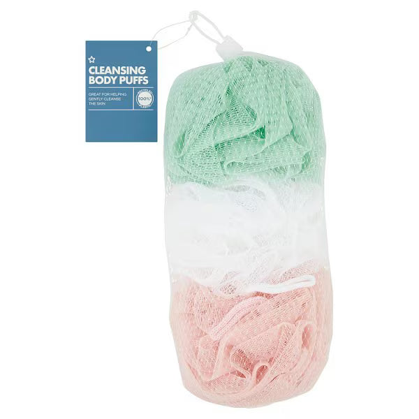 Superdrug Body Puffs x3, UK version