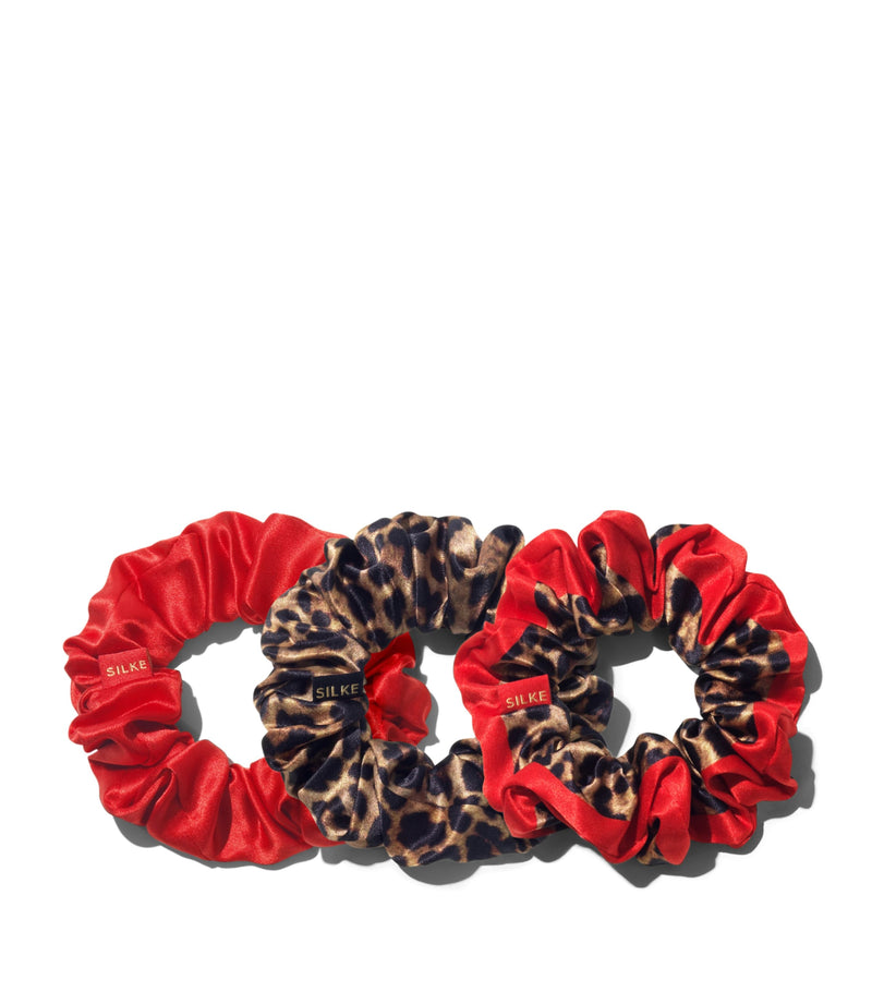 SILKE Mulberry Silk Hair Scrunchies (Set of 3)