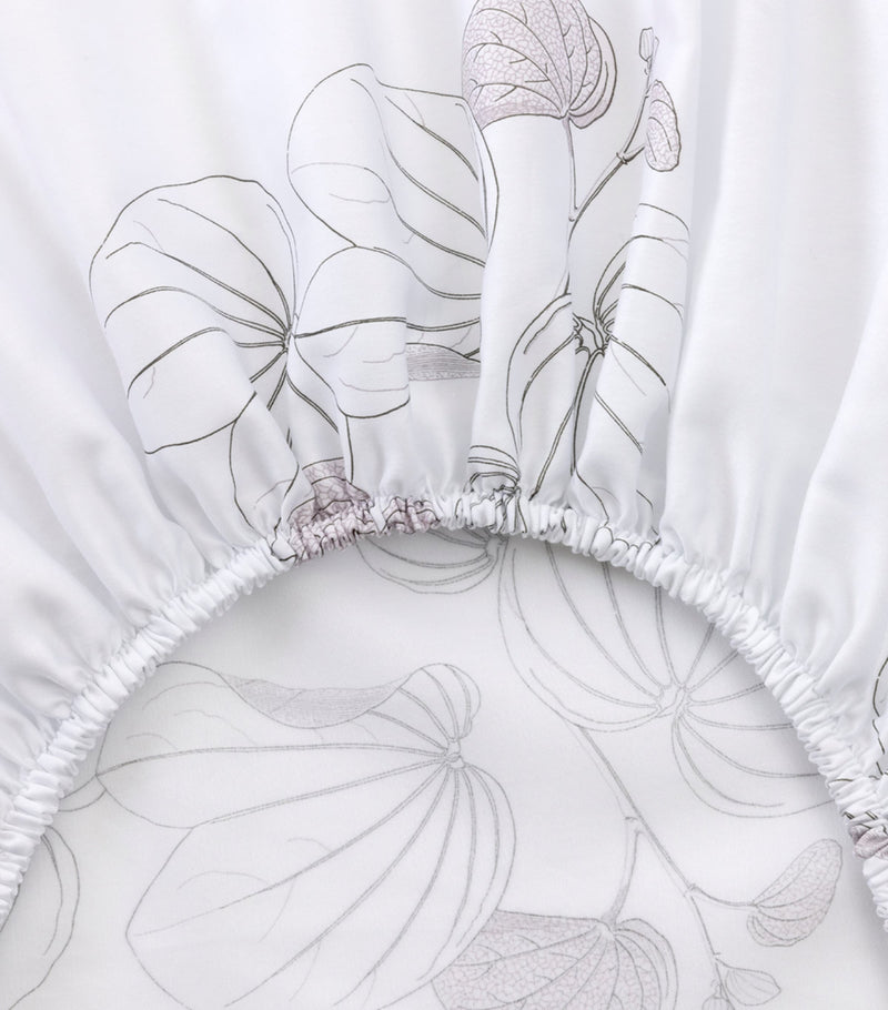 Yves Delorme Floral Orchidee single fitted sheet 90cm x 200cm (British brand)