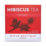 Natur Boutique Organic Hibiscus Herbal Tea 20 Sachets
