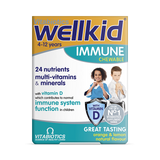 Vitabiotics Wellkid Immune Orange Lemon Chewable Multivitamins 30 Count