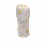Ziggle Cotton Muslin Square Yellow Duck Print 80x80cm (British brand)