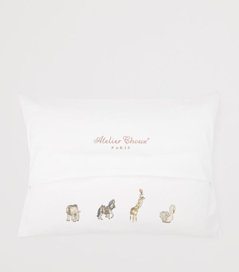 Atelier Choux Cotton-Satin Carousel Pillow