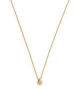 Engelbert Yellow Gold and Pavé Diamond Legacy Knot Pendant Necklace