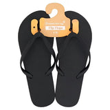 Black Flip Flops S/M Slippers UK Size 3-4