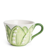 Les-Ottomans Lily of the Valley Ceramic Teacup