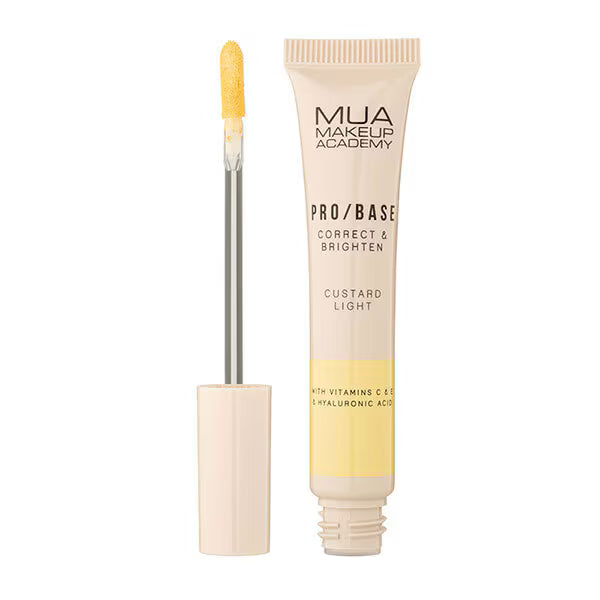MUA Pro Base Corrector Custard Light, imported from the UK