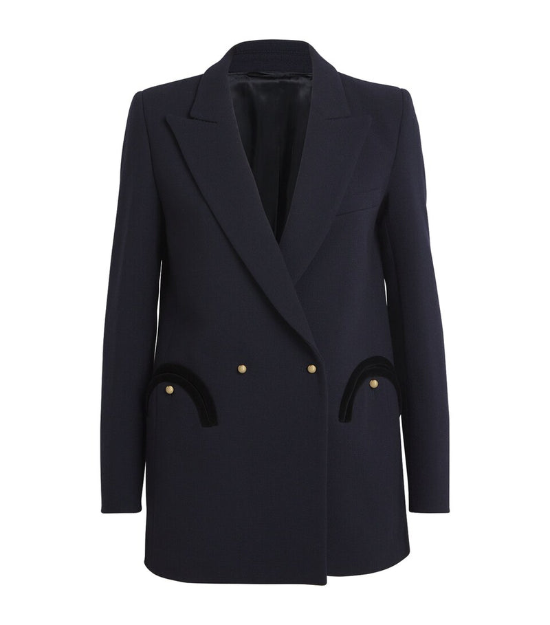 Regular Fit Virgin Wool Overcoat with Notched Lapels