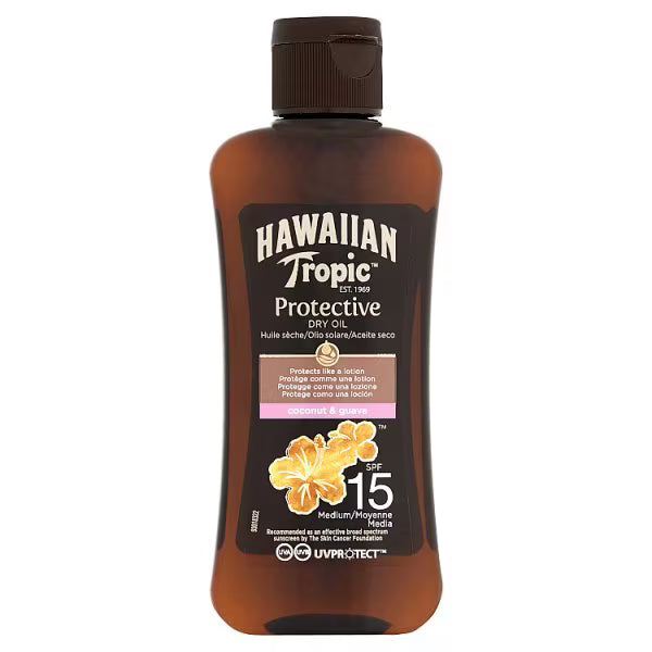 Hawaiian Tropic protective dry oil mini 100ml, UK version