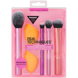 Real Techniques Everyday Essentials Plus Pack Makeup Brush Set
