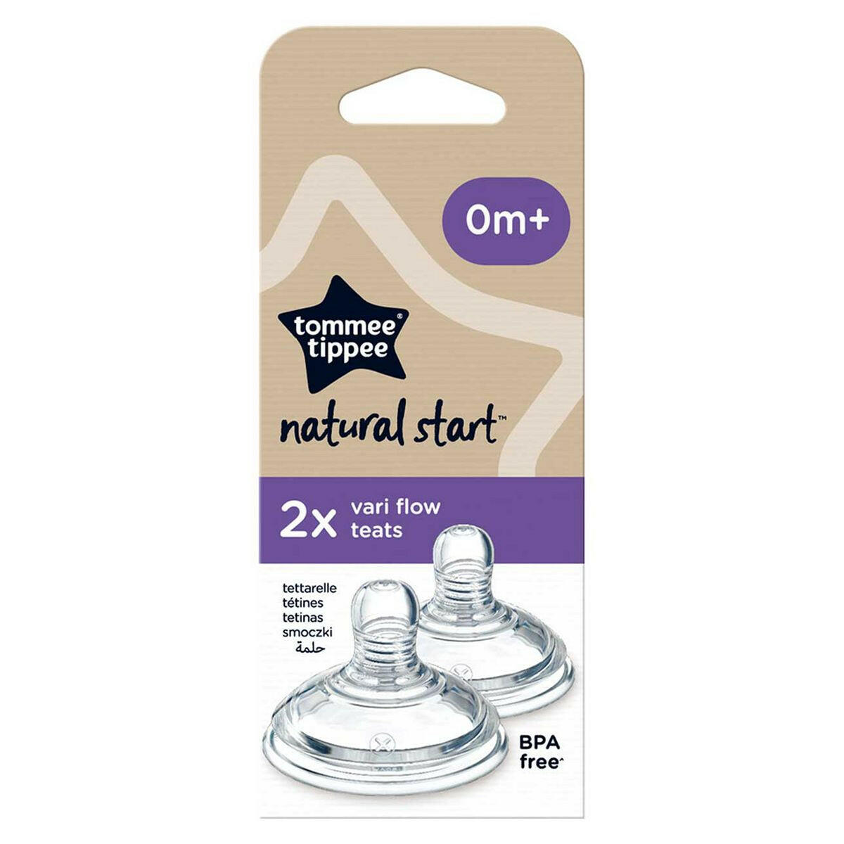 Tommee Tippee Natural Start Vari Flow Teat, Pack of 2 GOODS Boots