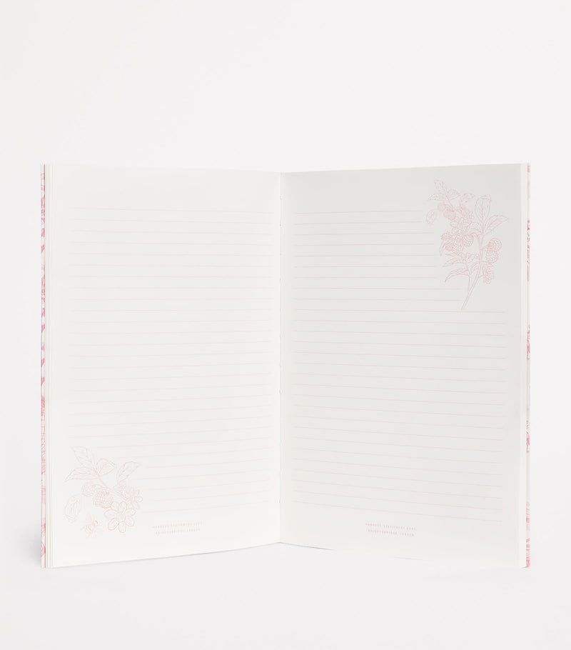 Harrods toile A5 notebook, UK version
