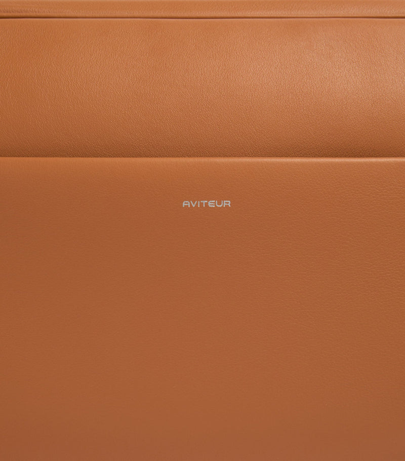 Aviteur Leather Trolley-Sleeve Laptop Case