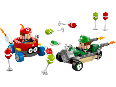 LEGO Super Mario Baby Mario vs Baby Luigi Building Set 321 Pieces