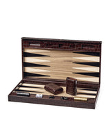 Aspinal of London Leather Backgammon Set Board Game
