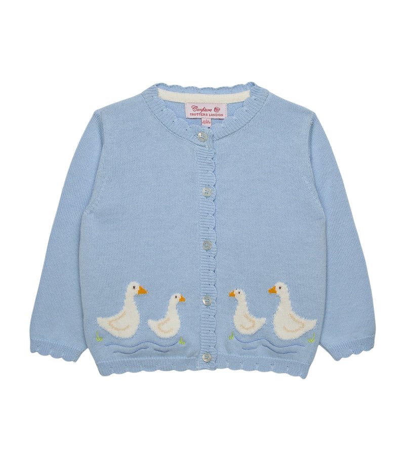 Trotters cotton duck infant cardigan 3-24 months (British brand)