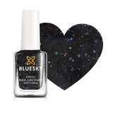 Bluesky Kids Airkiss Nail Polish Starry Night Black Glitter