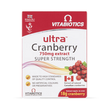 Vitabiotics Ultra Cranberry 750mg Food Supplement 30 Tablets