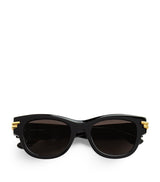 Timeless Gold-Tone Sunglasses with Recycled Acetate Frame