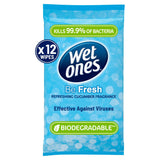 Wet Ones Fresh Antibacterial Hand Wipes x12 face & body skincare Sainsburys