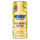 Absolut Sparkling Passionfruit Martini Ready-to-Drink Cocktail 250ml